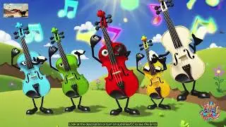 The Happy Violin Song 🎵 English Kids Song about Violins 🎵 Objects Song #EKM