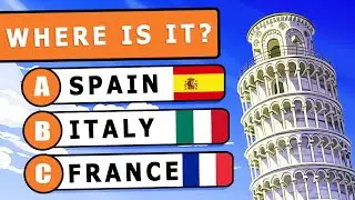 🌎 Guess The Country By Its Famous Places Quiz 🤔 50 Monuments & Landmarks