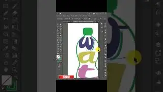 Text fill in bottle design l warp text into custom shape #viral #trending #design #grow #graphic