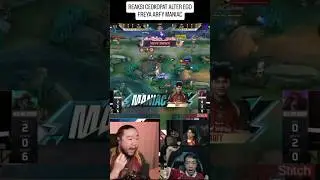 REAKSI KOH DELWYN | FREYA ARFY ALTER EGO MANIAC #mlbbesports  #reaction #mobilelegends #fyp