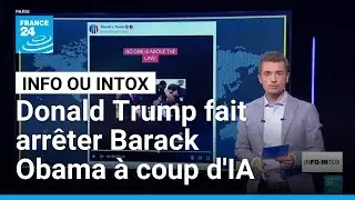 Quand Donald Trump fait arr&ecirc;ter Barack Obama &agrave; coup d'IA &bull; FRANCE 24