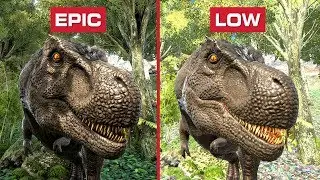 🔥 ARK Survival Evolved (2017) | 4K EPIC vs LOW Graphic Comparison and Benchmark