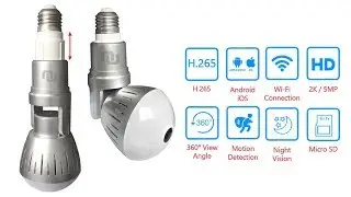 NuCam 380 Light Bulb Hidden Camera  REVIEW!