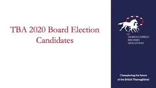 TBA 2020 Board Elections - All Candidates