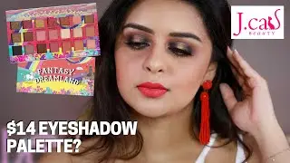 J.CAT BEAUTY TAKE ME AWAY SECRET PARADISE FANTASY DREAMLAND PALETTE REVIEW | SHEILA SHIMMERS