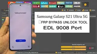 Samsung Galaxy S21 Ultra 5G (SM-G998) FRP Bypass Unlock Tool EDL 9008 Port