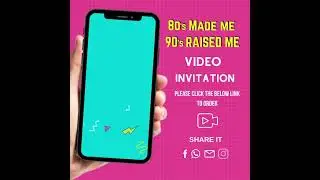 80's Made me 90's Raised me Birthday Video Invitation