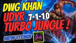 DWG Khan Plays UDYR Jungle vs Viego - Challenger Gameplay New Items Season 11 Turbo Chemtank
