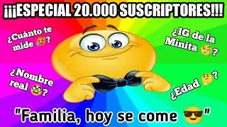 ¿Edad🤔? ¿Novias😍? ¿Nombre real🥸? | ESPECIAL 20.000 SUSCRIPTORES 🎉 | Preguntas ❓ y Respuestas ✍️