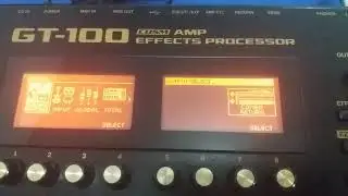 Ligando gt100 no input do ampli