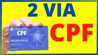 Como imprimir segunda via CPF