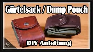 Faltbare Gürteltasche, Gürtelsack Dump Pouch selber herstellen Anleitung DIY Gürteltasche