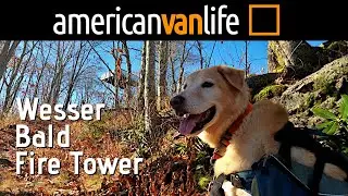 Hiking to the famous Wesser Bald Fire Tower