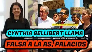 Cynthia Gellibert llama falsa a Palacios.