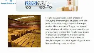 Best Freight Transportation Services offered by FreightGuru