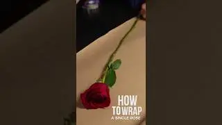 How to easily wrap a single red rose