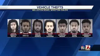 Seven suspects accused of car theft arrested, all facing nearly $200K bond collectively