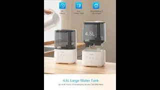 FABULETTA Humidifiers for Bedroom, Warm and Cool Mist Humidifier Large Room for Home