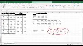 More than two asset portfolio risk, return, efficient frontier, Sharpe ratio in Excel (Urdu)