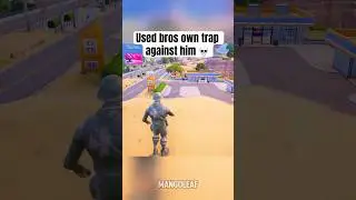 Used bros own trick against him 💀😭 #fortnite #fortniteshorts #gaming