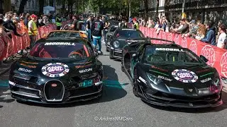 Salida Modball 2024 en Londres | Start Line Supercars Rally leaving London |