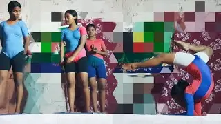 Indian Village Girls Yoga Competition। @About-Yoga