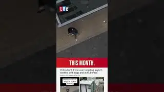 Asylum seekers targeted by drone dropping stink bombs | LBC