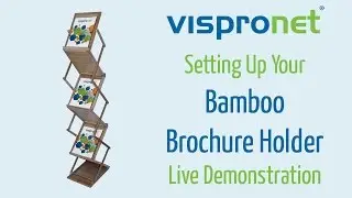 Bamboo Brochure Holder - Tradeshow Literature Display Tutorial