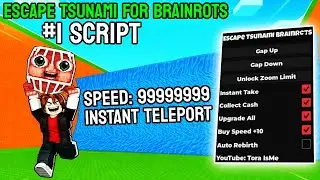Escape Tsunami for Brainrots Script &ndash; Instant Teleport, Remove Tsunami, Auto Farm, God Mode (No Key)