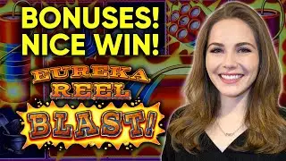 Got Both BONUSES! For The Win! Eureka Reel Blast Slot Machine!