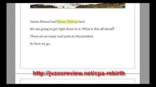 CPA Rebirth Review And Bonus