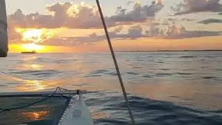 Beautiful sunset in Destin, Florida