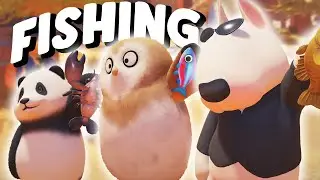 Fishing in Party Animals is PEAK!! NEW Autumn Cabin Map?