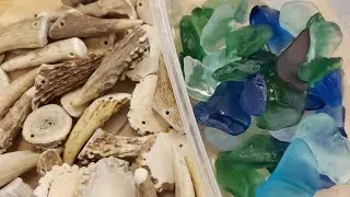 Deer Antler & Sea Glass Necklaces!!!  Come Hang Out With Us!!!