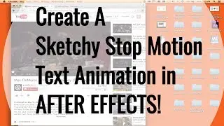 Sketchy Stop Motion Text Animation | After Effects Tutorial