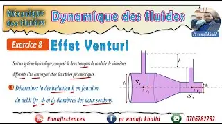 Effet Venturi  et  théorème de Bernoulli Exercice 8