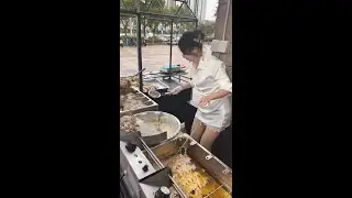 🔴 LIVE: Elegant Chinese Floating Rice Cake in Action | POV Street Food in China