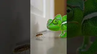 Jaw-Dropping Showdown! Chameleon vs GIANT Cockroach &ndash; The Ending Will Shock You!#foryou#funnyanimals