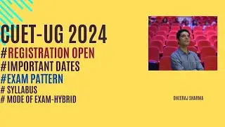 CUET-UG 2024#Exam in Hybrid mode# Last date of Registration#Important dates#Syllabus