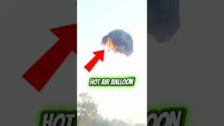 How To Make Hot Air Balloon Very Easy 😱  #shorts​ #youtubeshorts​ #experiment​ #hotairballoon​