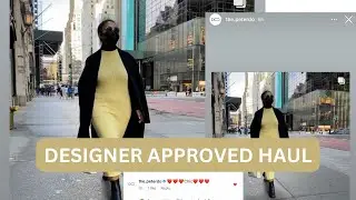DESIGNER CLOTHING HAUL| My outfit was featured on this designer's insta!