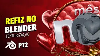 Refiz trabalho feito no Cinema 4D no Blender, deu bom? Selo 3D: Mês das Mães (Parte 2)
