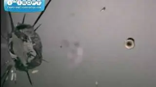 Action-4 hits plexiglass