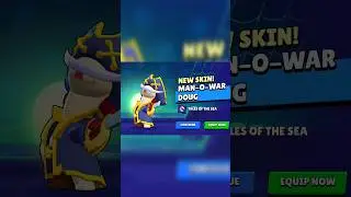NEW SKIN MAN-O-WAR DOUG 🪱 #brawlstars
