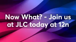 Now What? - Join us at JLC today at 12n