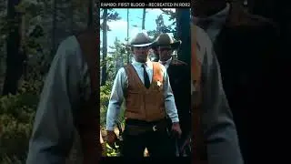 RAMBO: FIRST BLOOD recreated using RDR2 (Rambo Woods Hunt Scene) #rdr2