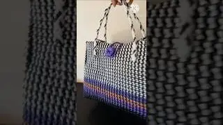 #Plastic wire bag #diy Basket weaving