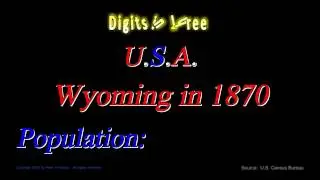 Wyoming Population in 1870 - Digits in Three