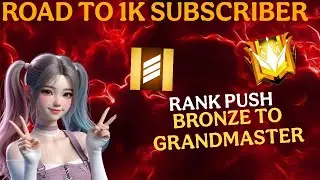DAY 06 FREEFIRE MOBILE LIVE 🔥 RANK PUSH TO GRANDMASTER 😎 #freefire #live #mehroza_gaming