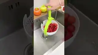 Saled vegetable spinner spin dryer kitchen drain basket #amazinggadgets #newgadgets #kitchengadgets
